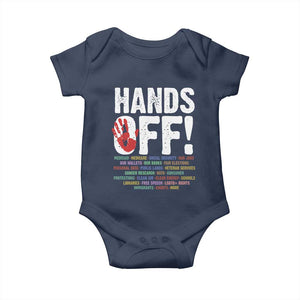 Resist Hands Off Baby Onesie Protect USA American We The People TS02 Navy Print Your Wear