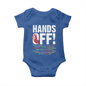 Resist Hands Off Baby Onesie Protect USA American We The People TS02 Royal Blue Print Your Wear