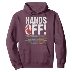 Resist Hands Off Hoodie Protect USA American We The People TS02 Maroon Print Your Wear