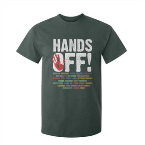 Resist Hands Off T Shirt For Kid Protect USA American We The People TS02 Dark Forest Green Print Your Wear