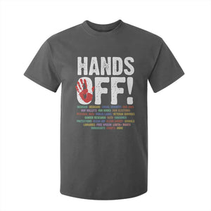 Resist Hands Off T Shirt For Kid Protect USA American We The People TS02 Dark Heather Print Your Wear