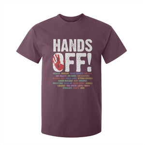 Resist Hands Off T Shirt For Kid Protect USA American We The People TS02 Maroon Print Your Wear