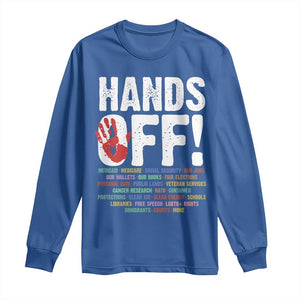 Resist Hands Off Long Sleeve Shirt Protect USA American We The People TS02 Royal Blue Print Your Wear