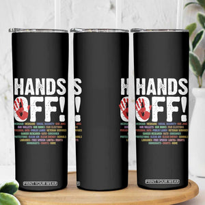 Resist Hands Off Skinny Tumbler Protect USA American We The People TS02 Print Your Wear