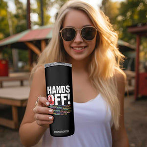 Resist Hands Off Skinny Tumbler Protect USA American We The People TS02 Print Your Wear