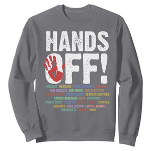Resist Hands Off Sweatshirt Protect USA American We The People TS02 Charcoal Print Your Wear