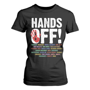 Resist Hands Off T Shirt For Women Protect USA American We The People TS02 Black Print Your Wear