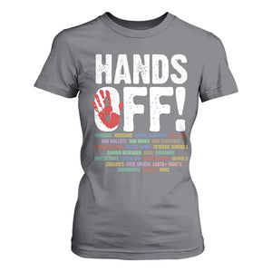 Resist Hands Off T Shirt For Women Protect USA American We The People TS02 Charcoal Print Your Wear