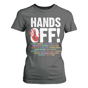 Resist Hands Off T Shirt For Women Protect USA American We The People TS02 Dark Heather Print Your Wear