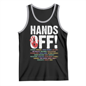 Resist Hands Off Tank Top Protect USA American We The People TS02 Black Athletic Heather Print Your Wear
