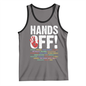 Resist Hands Off Tank Top Protect USA American We The People TS02 Deep Heather Black Print Your Wear