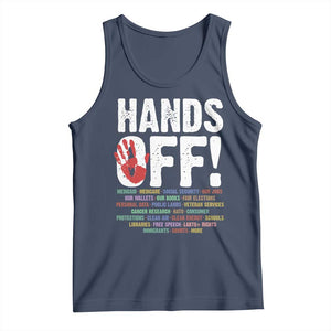Resist Hands Off Tank Top Protect USA American We The People TS02 Navy Print Your Wear