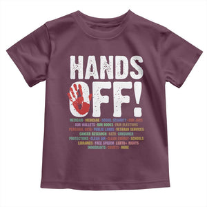 Resist Hands Off Toddler T Shirt Protect USA American We The People TS02 Maroon Print Your Wear