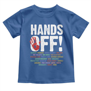 Resist Hands Off Toddler T Shirt Protect USA American We The People TS02 Royal Blue Print Your Wear