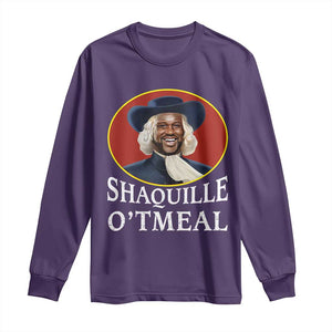 Funny Shaquille Oatmeal Long Sleeve Shirt Shaq O'neal Meme Cereal Parody TS02 Purple Print Your Wear