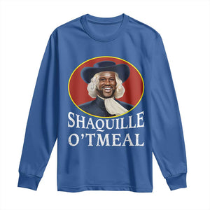 Funny Shaquille Oatmeal Long Sleeve Shirt Shaq O'neal Meme Cereal Parody TS02 Royal Blue Print Your Wear