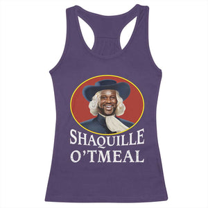 Funny Shaquille Oatmeal Racerback Tank Top Shaq O'neal Meme Cereal Parody TS02 Purple Print Your Wear
