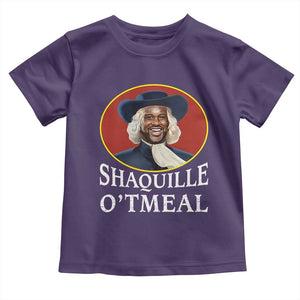 Funny Shaquille Oatmeal Toddler T Shirt Shaq O'neal Meme Cereal Parody TS02 Purple Print Your Wear
