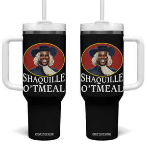 Funny Shaquille Oatmeal Tumbler With Handle Shaq O'neal Meme Cereal Parody TS02 One Size: 40 oz Black Print Your Wear