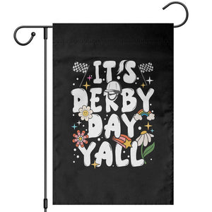 It's Derby Day Y'All Garden Flag Retro Groovy KY Horse Racing TS02 Black Print Your Wear