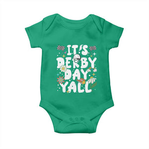 It's Derby Day Y'All Baby Onesie Retro Groovy KY Horse Racing TS02 Irish Green Print Your Wear