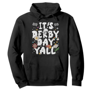 It's Derby Day Y'All Hoodie Retro Groovy KY Horse Racing TS02 Black Print Your Wear