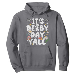 It's Derby Day Y'All Hoodie Retro Groovy KY Horse Racing TS02 Charcoal Print Your Wear