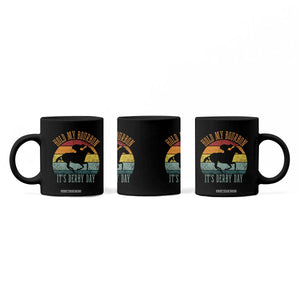 Hold My Bourbon It’s Derby Day Vintage Sunset Coffee Mug Funny Horse Racing Enthusiast Retro Graphic TS02 Print Your Wear