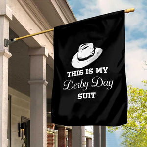 This Is My Derby Day Suit Fedora Hat Graphic Garden Flag Funny Sarcastic Horse Racing Fan Part TS02 Print Your Wear