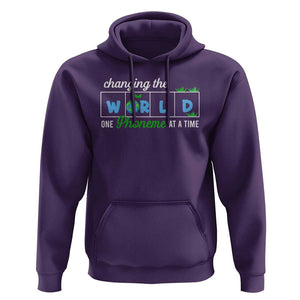 Specialist Teacher Hoodie Changing The World One Phoneme At A Time Teaching Appreciation TS02 Purple Print Your Wear