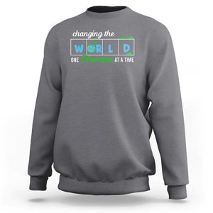 Specialist Teacher Sweatshirt Changing The World One Phoneme At A Time Teaching Appreciation TS02 Charcoal Print Your Wear