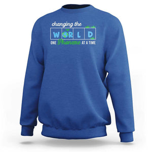 Specialist Teacher Sweatshirt Changing The World One Phoneme At A Time Teaching Appreciation TS02 Royal Blue Print Your Wear