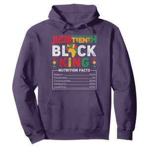 Juneteenth Black King Hoodie Funny Nutrition Facts TS02 Purple Print Your Wear