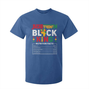 Funny Black King Nutrition Facts T Shirt For Kid African American TS02 Royal Blue Print Your Wear