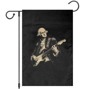 George Washington Rock Star Vintage Portrait Garden Flag Funny Electric Guitar Player Founding Father Retro Aesthetic Patriotic Graphic TS02 Black Print Your Wear