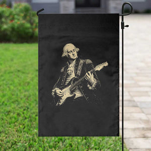George Washington Rock Star Vintage Portrait Garden Flag Funny Electric Guitar Player Founding Father Retro Aesthetic Patriotic Graphic TS02 Print Your Wear