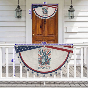 I'm Just Mad As Hell Cause I Love This Place Patriotic Fan Flag Vintage Statue of Liberty Retro Flora