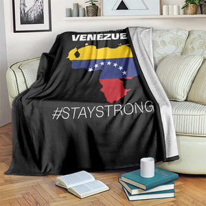 Fuerza Venezuela Strong Solidarity Throw Blanket Hope Support Venezuelan Patriotic Flag Map TS02 Print Your Wear