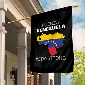 Fuerza Venezuela Strong Solidarity Garden Flag Hope Support Venezuelan Patriotic Flag Map TS02 Print Your Wear