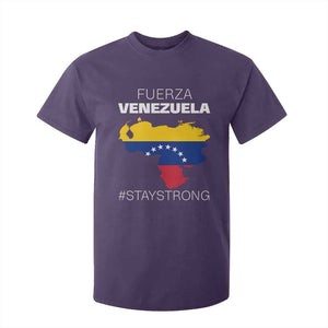 Fuerza Venezuela Strong Solidarity T Shirt For Kid Hope Support Venezuelan Patriotic Flag Map