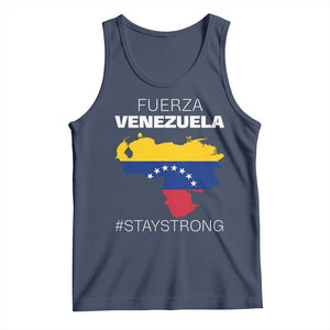 Fuerza Venezuela Strong Solidarity Tank Top Hope Support Venezuelan Patriotic Flag Map
