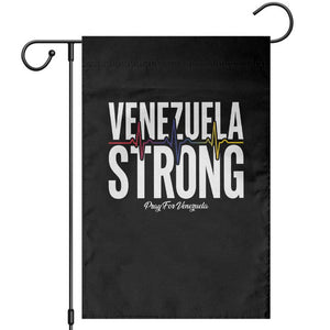 Venezuela Strong Venezuelan Heartbeat Garden Flag Solidarity Resilience Hope and Prayer TS02 Black Print Your Wear