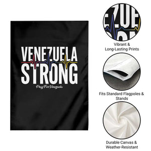 Venezuela Strong Venezuelan Heartbeat Garden Flag Solidarity Resilience Hope and Prayer TS02 Print Your Wear