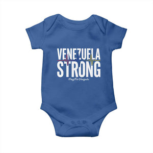 Venezuela Strong Venezuelan Heartbeat Baby Onesie Solidarity Resilience Hope and Prayer