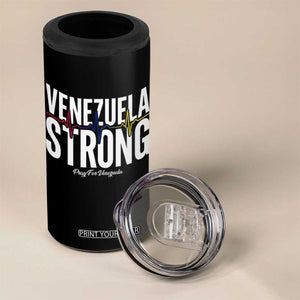 Venezuela Strong Venezuelan Heartbeat 4 in 1 Can Cooler Tumbler Solidarity Resilience Hope and Prayer TS02 Print Your Wear