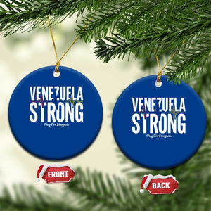 Venezuela Strong Venezuelan Heartbeat Ceramic Ornament Solidarity Resilience Hope and Prayer