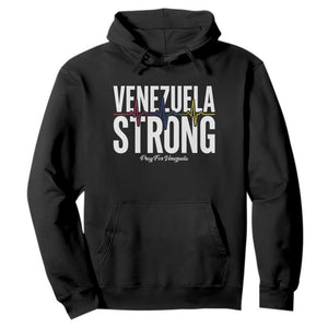 Venezuela Strong Venezuelan Heartbeat Hoodie Solidarity Resilience Hope and Prayer