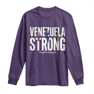 Venezuela Strong Venezuelan Heartbeat Long Sleeve Shirt Solidarity Resilience Hope and Prayer