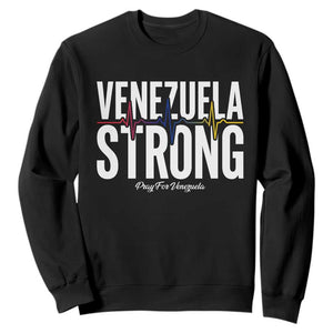 Venezuela Strong Venezuelan Heartbeat Sweatshirt Solidarity Resilience Hope and Prayer