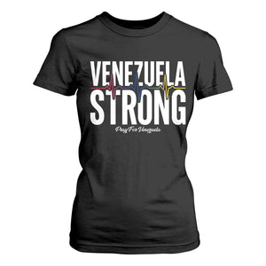 Venezuela Strong Venezuelan Heartbeat T Shirt For Women Solidarity Resilience Hope and Prayer